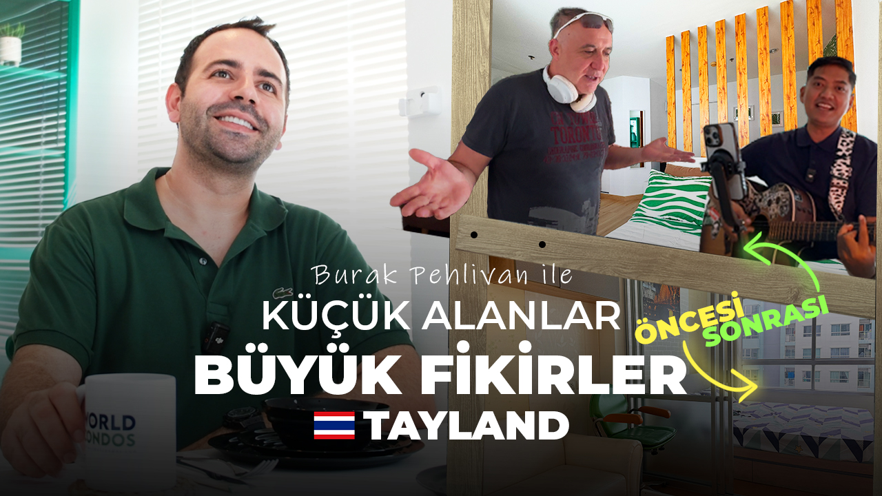 22m² Tropik Konsept Daire Dönüşümü | Küçük Alanlar Büyük Fikirler #2 | Tayland Pattaya